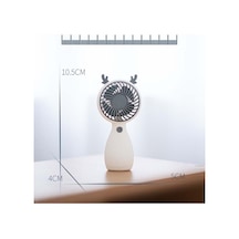 Soulader Taşınabilir Usb Mini Soğutucu Fan, 2'li Set, Kolay Taşıma İçin Kordonlu Tasarım, Şarj Edilebilir Portatif Klima