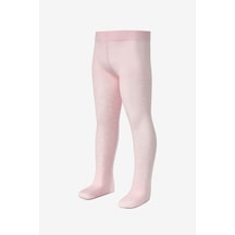 Le Mabelle Pembe Çiçek Desenli Kız Çocuk Külotlu Çorap Pembe