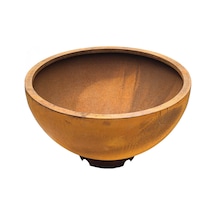 Corten Yuvarlak Saksı Büyük