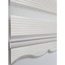Bbb Geniş Pliseli Simli Zebra Stor Perde Mz296