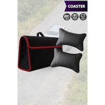 Coaster Uyumlu Bagaj Çantası Siyah Renk Koltuk Yastığı Lüks Model