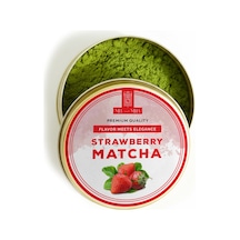 Çilek Aromalı Matcha Tozu 25g, Strawberry Matcha Powder