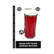 Özel Üretim Müzik Aleti Ritim Perküsyon Eğlence Hobi Ahşap Çift Taraflı Darbuka No:1016
