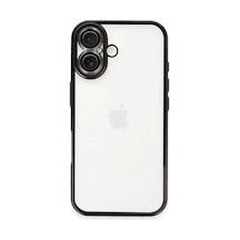 Apple İphone 16 Kılıf Razer Lensli Silikon - Siyah