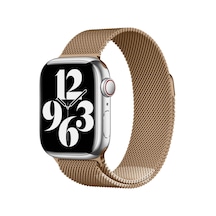 Watch 44mm Uyumlu Krd-01 Metal Nvth Kordon-rose Gold