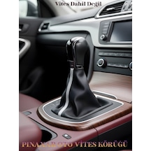 Suzuki Splash Siyah Deri Prime Tasarım Beyaz Şerit Spor Dikiş Vites Körüğü