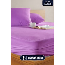 Formeya Lila Mikro Fitted Sıvı Geçirmez Yatak Koruyucu Alez Lila