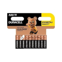 PİL DURACELL BASIC İNCE AAA 10'LU (PAKET)