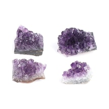 Doğal Ametist Kümesi Kuvars Kristal Mineral Örneği Şifa Taşı Kaba Cevher 20-30g