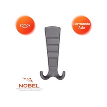 Mina Lüks Portmanto Askı, Metal, Vestiyer Askı, 202 Gr, Dolap Askılık, Duvar Askılığı, Titanyum Vidalı