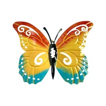 Suntek Metal Kelebek Duvar Dekoru Sanatı Heykeli Yatak Odası 24cmx17.5cm