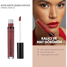 Lipstick 22 Etheral Taupe Kalıcı Likit Ruj, Kahverengi 0