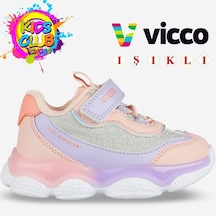 Vicco Salvador Işıklı Ortopedik Çocuk Spor Ayakkabı Pudra