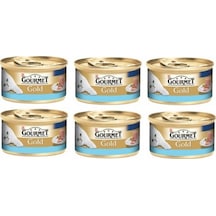 Gourmet Gold Kıyılmış Ton Balıklı Konserve Yetişkin Kedi Maması 6 x 85 G