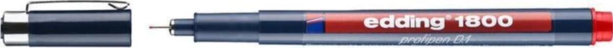 1800 Teknik Çizim Kalemi 0.1 Mm Kırmızı Diğer