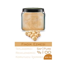 %100 Saf Fındık Ezmesi Şeker İlavesiz Bi Kavanoz 330 Cc. Cam Kavanozda Katkısız Fındık Ezmesi