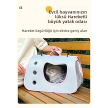 Kedi Nefes Alabilir Uzay Kabini El Çantası-k Siyah L