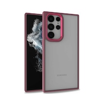 Zore Galaxy S22 Ultra Uyumlu Nvth Flora Kılıf-kırmızı