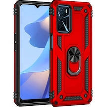Oppo A16 Kılıf Zore Vega Yüzük Standlı Zırh Kılıf