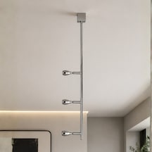 Axis Ayarlanabilir Okuma Başlıklı Gümüş Led Sarkıt Gri