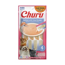 Ciao Churu Cream Ton Balıklı Ve Somonlu Kedi Ödülü 4 X 14 Gr