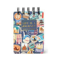 Legami Mini Spiralli Çizgili Defter Gezi Mnots0026 Çok Renkli