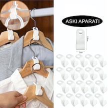 Askı Aparatı 20 Adet Dolap Içi Düzenleyici Gömlek Elbise Giysi Askı Kancası Askı Çoklayıcı Bluvex Pl Diğer