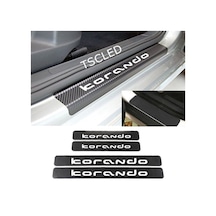 Ssangyong Korando Karbon Kapı Eşiği Koruma Sticker (4 Adet)
