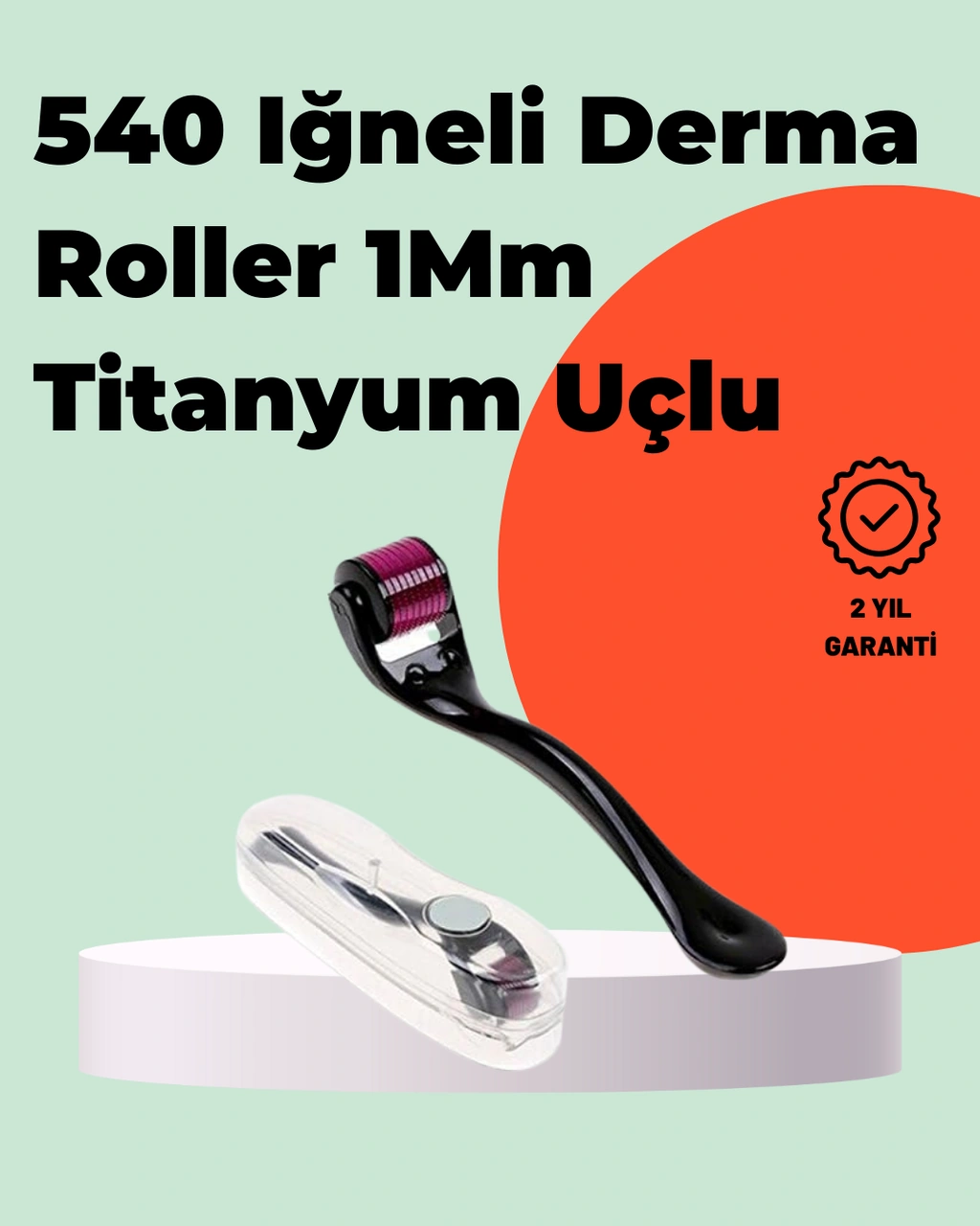 Titanyum İğneli Derma Roller Evde Cilt Bakımı İçin Uygun Titanyum İğneli Derma Roller Evde Cilt Bakımı İçin Uygun