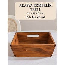 Akasya Ekmeklik - Tekli Kahverengi