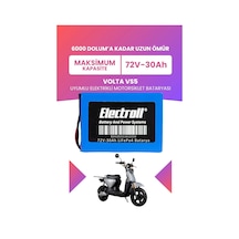 Volta Vs5 Uyumlu Batarya Maksimum Kapasite Lifepo4 72v 30ah Elektrikli Motosiklet Bataryası
