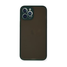 Apple iPhone Uyumlu  12 Pro Max Kılıf Montreal Silikon Kapak -  Yeşil