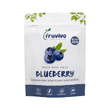 Fruvivo Dondurularak Kurutulmuş Yaban Mersini Freeze Dry Blueberry Şeker İlavesiz %100 Doğal Vegan Atıştırmalık 20 G