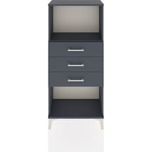 Hyperion Dolap Tek Raflı 3 Çekmeceli 60x44x134 Antrasit-antrasit Antrasit