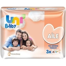 Uni Baby Aile Islak Havlu 3X52'Li