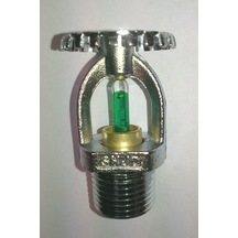 Ul Hız Dik Up Tip Yangın Sprink Krom 93 C Yeşil 1/2 Sr