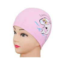 Çocuklar İçin Kulak Tıkacı Bulunan Unisex Model Su Geçirmez Yüzme Bonesi Pembe