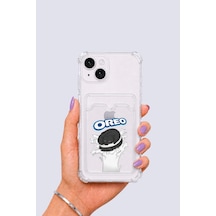 iPhone Uyumlu 14 Kartlıklı Oreo Desenli Kılıf Mh-hs6635-2962