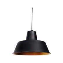 Mylights Retro Metal Sarkıt Avize Siyah Içi Sarı Tekli