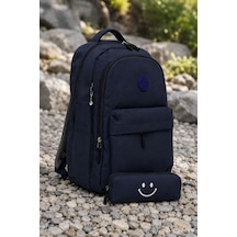 Vıatox Lss-2031 Unisex Okul Sırt Çantası Öğrenci Günlük Seyahat Tatil Spor Yürüyüş Seyahat Gezi Kamp Günlü Lacivert