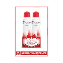 2 Adet Emotion Romance Kadın Vegan Deodorant 150 Ml Hızlı Kurur, Leke Bırakmaz Diğer