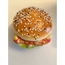 Magnetli Yapay Hamburger Buz Dolabı Süsü Ve Oyuncak