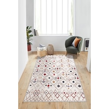 West Home Dijital Baskı Yıkanabilir Kaymaz Taban Salon Halısı Mutfak Halısı Yolluk Wh 499 Multy