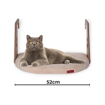 Kalorifer Petek Radyatör Yatağı Kedi Geniş Kalorifer Yatağı Peluş Şampanya Rengi