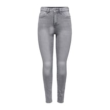 Only Skinny Fit Dar Paça Gri Kadın Kot Pantolon 15292693 001
