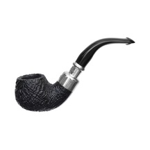 Peterson System Spigot Sandblasted 303 9mm. Filtreli Vulcanite Saplı Pipo 206093