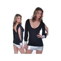 Açık Kollu Mini Elbise - Ajak-865783 Çok Renkli
