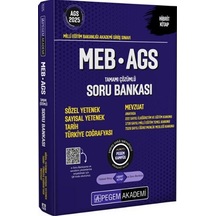 2025 Meb Ags Sayısal Yetenek Tarih Türkiye Coğrafyası Mevzuat Soru Bankası Pegem Yayınları