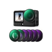 K&f Concept 6'lı Hd Filtre Kiti Djı Osmo Action 6, Cpl Nd8 Nd16 Nd32 Nd64 Siyah Difüzyon 1/4 İle Uyumlu - Çok Katmanlı Hd Nano Cam Işık Azaltma Polari