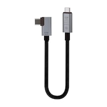 40gbps 240w 4.0 Thunderbolt L Shape Type-c To Type-c Şarj, Data Ve 8k 60hz Data Transfer Kablosu Tip C 30 Cm - Pd240w